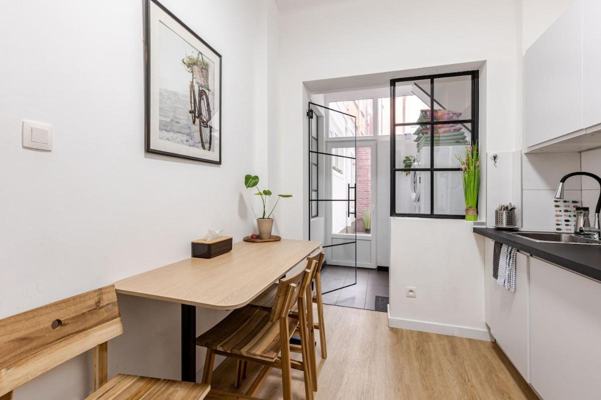 Cosy Appartement Met Tuin In Centrum Antwerpen Gratis Parking Free Parking! Extérieur photo