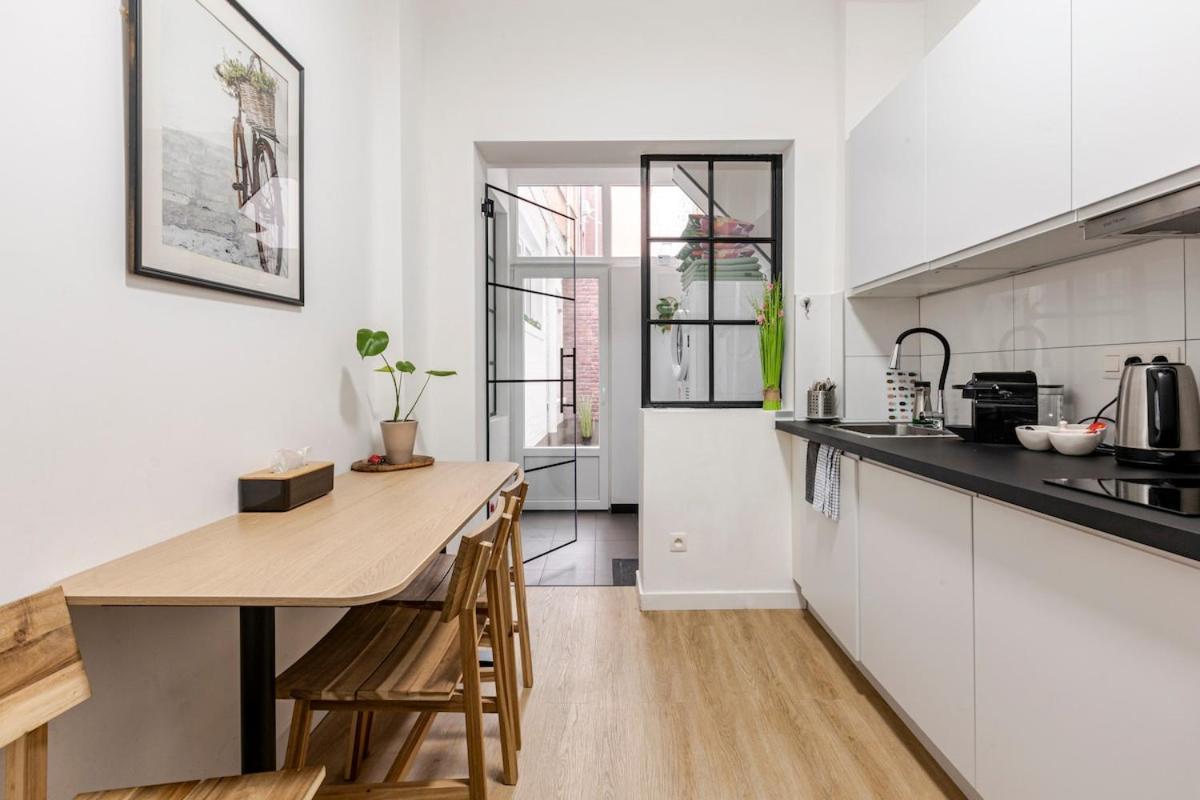 Cosy Appartement Met Tuin In Centrum Antwerpen Gratis Parking Free Parking! Extérieur photo