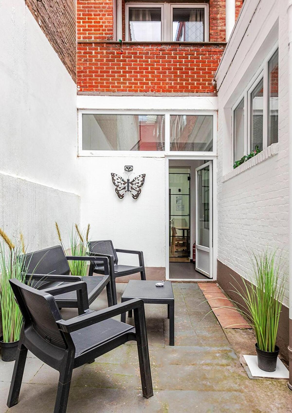 Cosy Appartement Met Tuin In Centrum Antwerpen Gratis Parking Free Parking! Extérieur photo